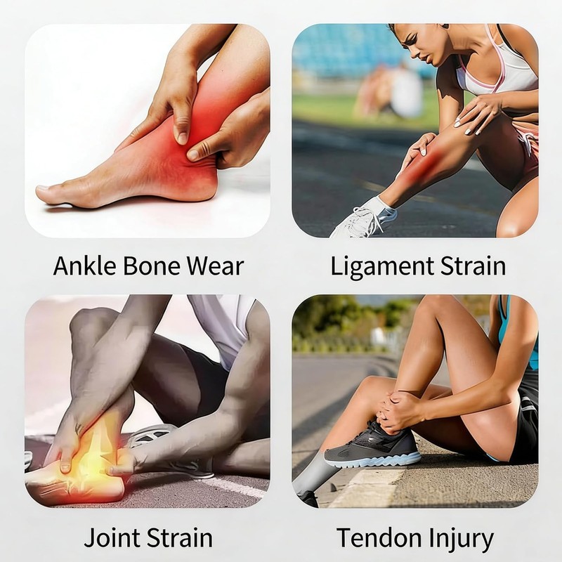 Tobillera ergonómica, peso ligero, transpirable, soporte atlético para baloncesto, fútbol,