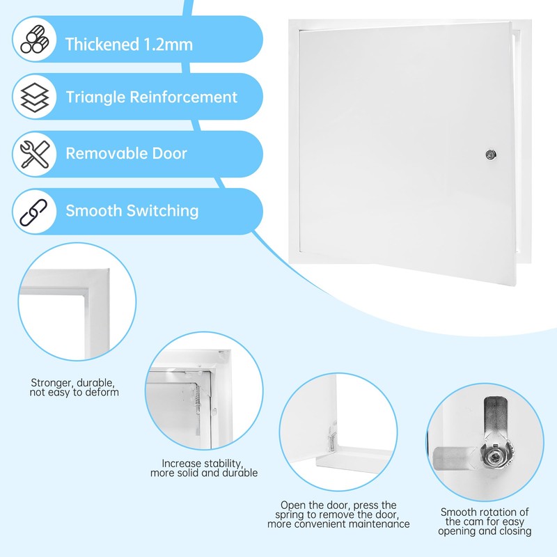 Thicken 1.2mm Drywall Access Panel, 24 x 24 Inch Access