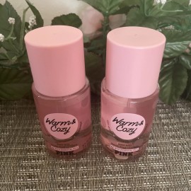 Victoria's Secret 2X Victoria's Secret Pink WARM & COZY Body Mist 2.5 Fl Oz Spray Travel NEW