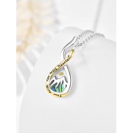 Zhi Kexin Mustard Seed Necklace for Women 925 Sterling Silver Your Faith Can Move Mountain Pendant Christian Faith Jewelry Gifts