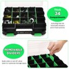 weyleity Small Parts Organizer | Storage Case Tools Box 34-Compartments