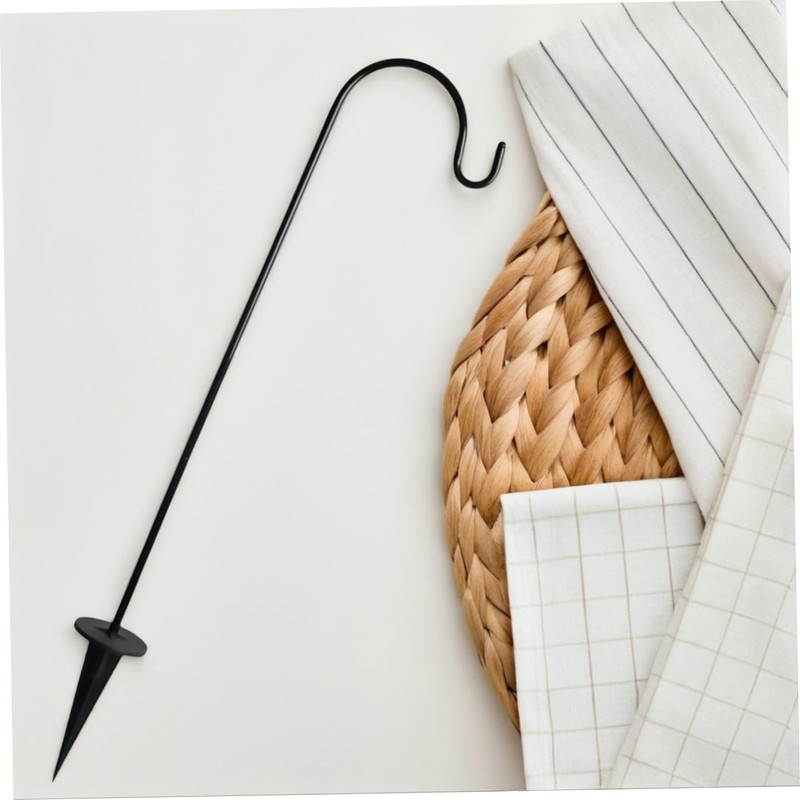 SUPVOX Shepherd Hook Iron Outdoor Hanging Hanger for Garden Decor