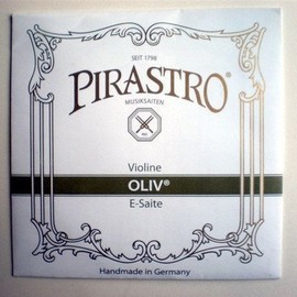PIRASTRO Oliv Olive Violin Gut String 1E Rose String E Wire: Ball End