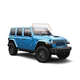 DIY-MotoShield Pro Premium Professional 2mil Precut Ceramic Window Tint Film for 2018-2021 Jeep Wrangler 4 Door Hard Top — (Front Windshield 50%)