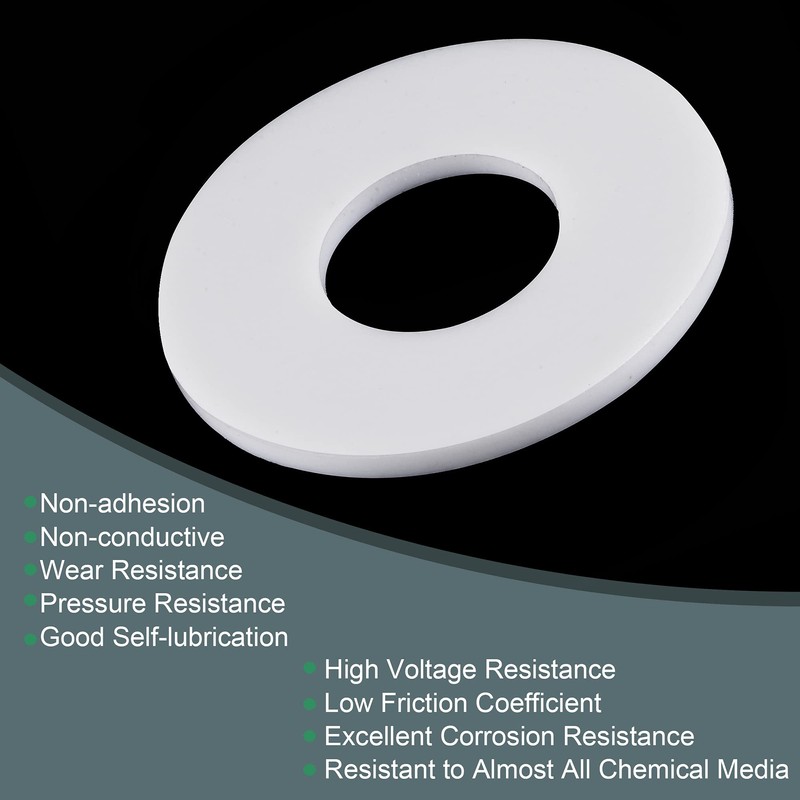 sourcing map PTFE Flat Seal 57 mm or 24 mm