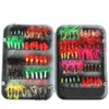 100pcs Fly Fishing Flies Kit Dry Wet Fly Fishing Flies