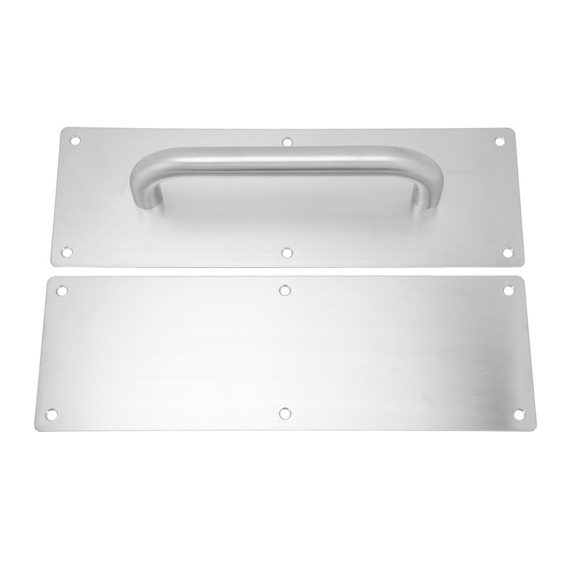Pull Push Door Plate Handle with Screws 304 Stainless Steel