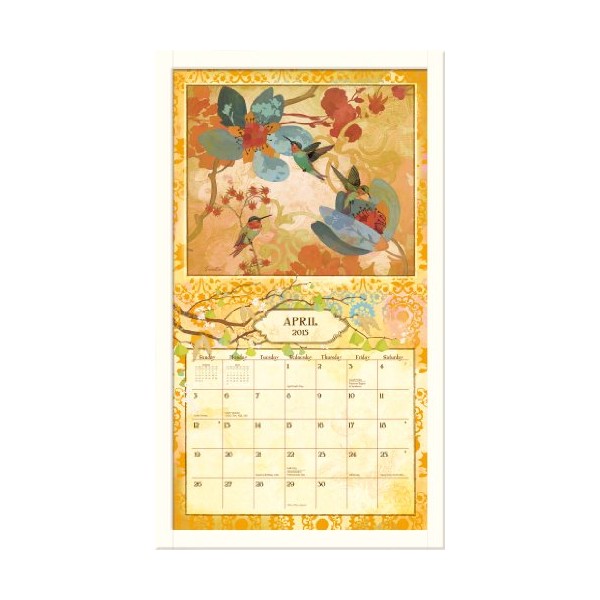 LANG Contemporary Wall Calendar Frame - White, large