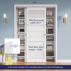 COSHOMER 5FT Bypass Door Hardware, Closet Door Track Kit, Top-Mounted