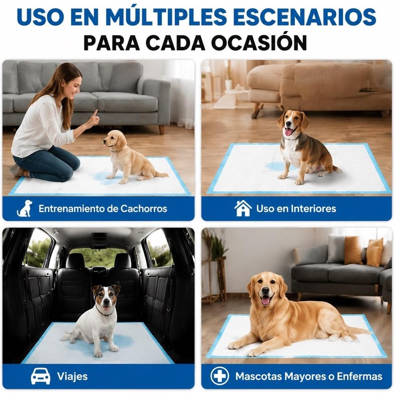 PUBAMALL Almohadillas para Perros Super absorbentes y a Prueba de