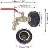 Garden Tap 1/2in IBC Water Tank Adapter PP Coarse Thread