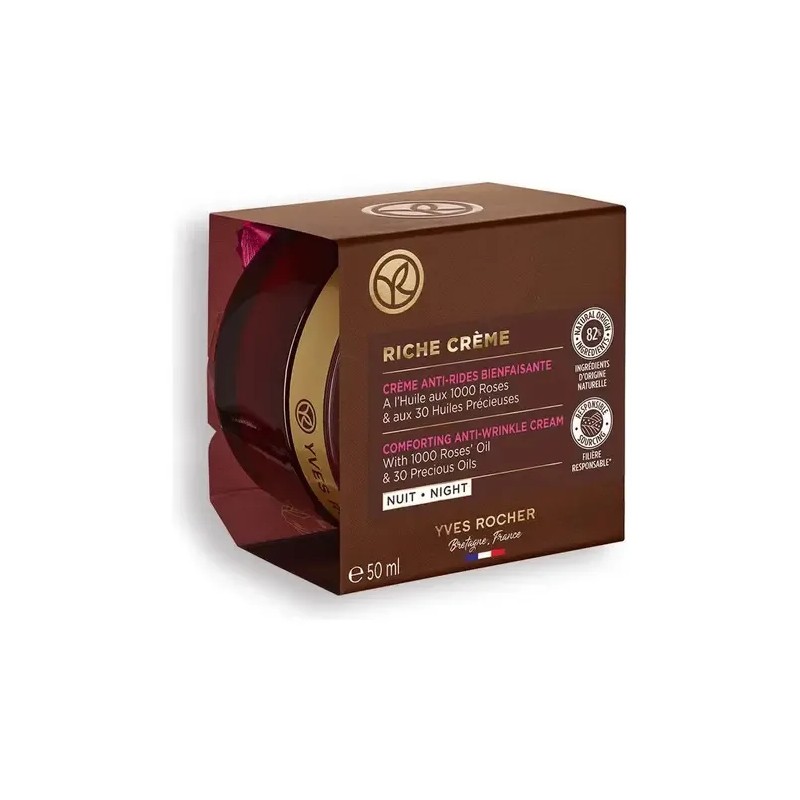 Crema De Noche Riche Creme Antiarrugas Yves Rocher Tipo De