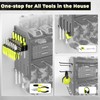 KAFAHOM Power Tool Organizer, Large 8 Drill Holder Wall Mount
