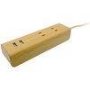 Topland M4020-NW USB Power Strip, Lightning Guard, 2 Outlets, 2