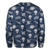 Funny Alien Space Sweatshirt for Men Comfortable Long Sleeve Pullover
