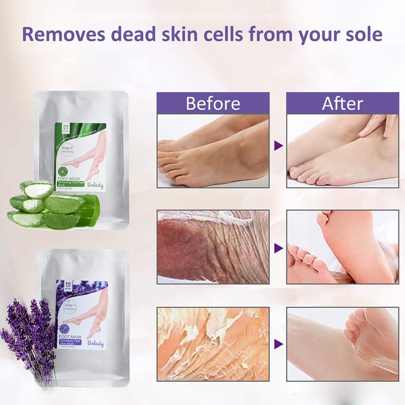 Foot Peeling Mask, Foot Masks / Exfoliating Socks for Calluses,