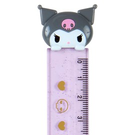 Sanrio 502626 Sanrio Ruler, 5.9 inches (15 cm), Kuromi Kuromi 1.4 x 0.2 x 7.2 inches (4 x 0.6 x 18.3 cm), Kids Learning Stationery, Character