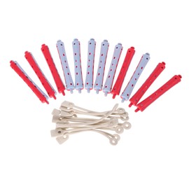 BIUDECO 12pcs Hair Styling Perm Rods for Women Cold Wave Hair Curlers Versatile Salon Perm Rollers Home Salon Use Styling Tools
