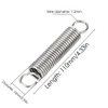 4pcs Dual Hook Tension Spring,Stainless Steel Extended Tension Spring,Extended Compressed