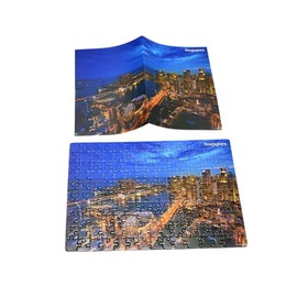 PosterPapaa Jigsaw Puzzles, City of Lights, Pack of 4 Puzzles, Each 150 Pieces, Total 600 Pieces, A4 Size 8.27 x 11.69 Inches, for Adults and Teens, Colorful, Family, Fun, Bold Puzzle