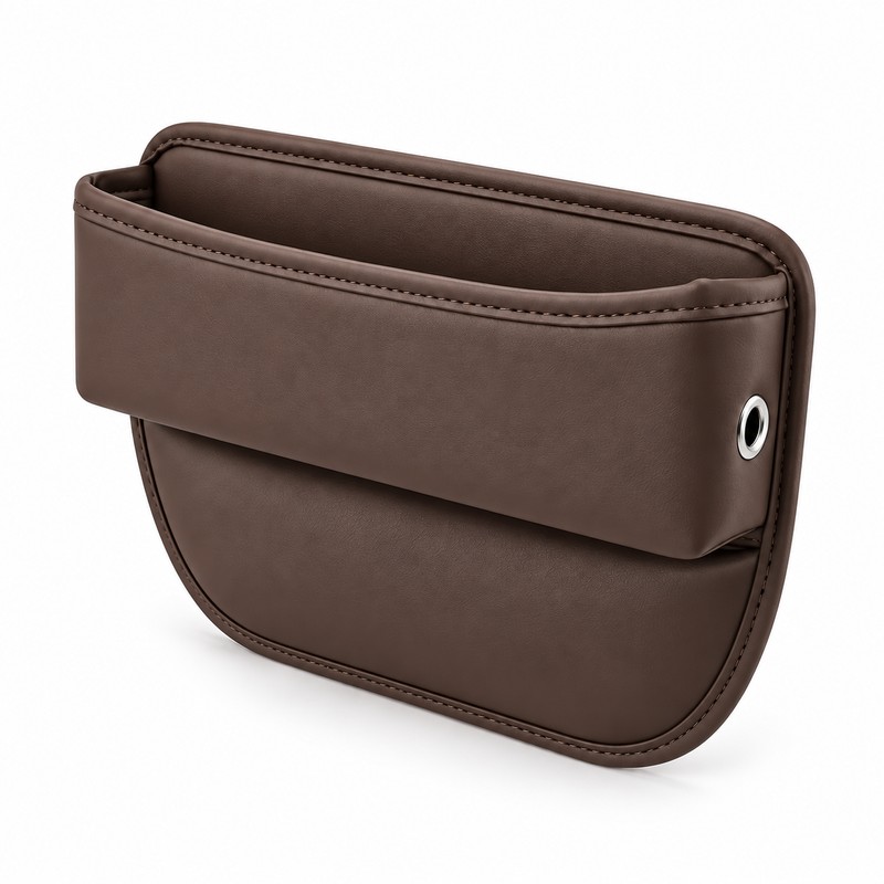 Car Seat Gap Organizer Pocket – Slim Leather Side Storage