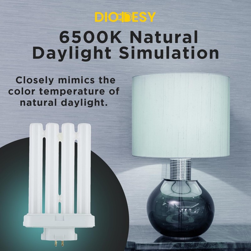 Diodesy FML27/65K/2PK Fluorescent 27W 6500K Daylight Quad Tube FML CFL