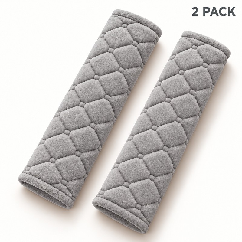 Plush Seat Belt Shoulder Pads for Car Travel – Soft
