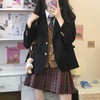 NOLCCTN Women's Uniform, School Jacket, Blazer, Plain, Regular Type, Student,