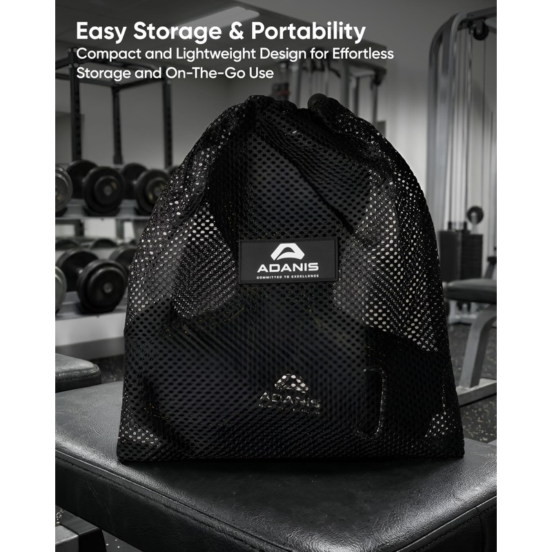 Adanis Apex Lifting Straps with Adjustable Metal Buckle - Heavy-Duty