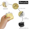 FuninCrea 2 Pieces Kiss Lock Coin Purse, Reversible Sequin Coin