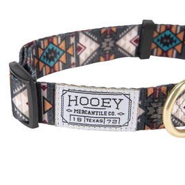 Hooey Nomad Dog Collar, Durable Polyester Webbing Collar with Graphic-Inspired Print, Beluga Monterey, Small