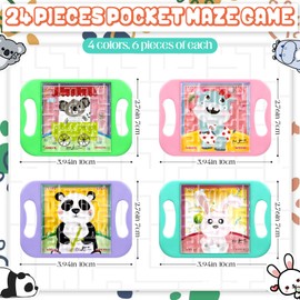 36 Pcs Mini Maze Puzzle Bulk for Kids 4 Colors Small Maze Cubes Game Puzzles Educational Maze Cubes Handheld Puzzle Christmas Stocking Stuffers for Adults Teens Students Classroom Exchange Gifts