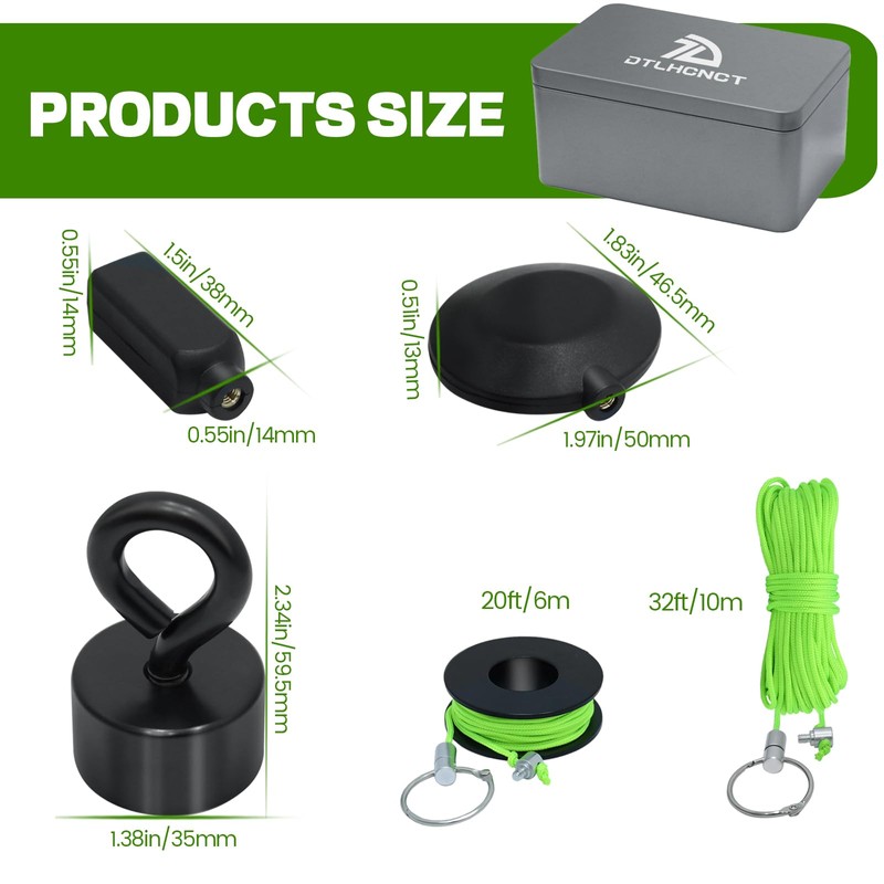 DTLHCNCT Magnetic Wire Puller Kit - Wiremag Fish Tape with