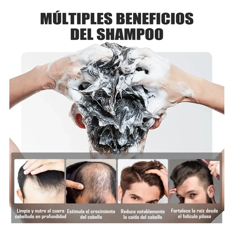 5 Minoxidil Shampoo Crecimiento Con Biotin Y Acondicionador