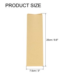 uxcell 100 Pcs Paper Silverware Bags 9.8 x 3 Inch Disposable Silverware Sleeves Oilproof Kraft Paper Bag Utensil Holder for Cutlery Spoon Chopsticks, Brown
