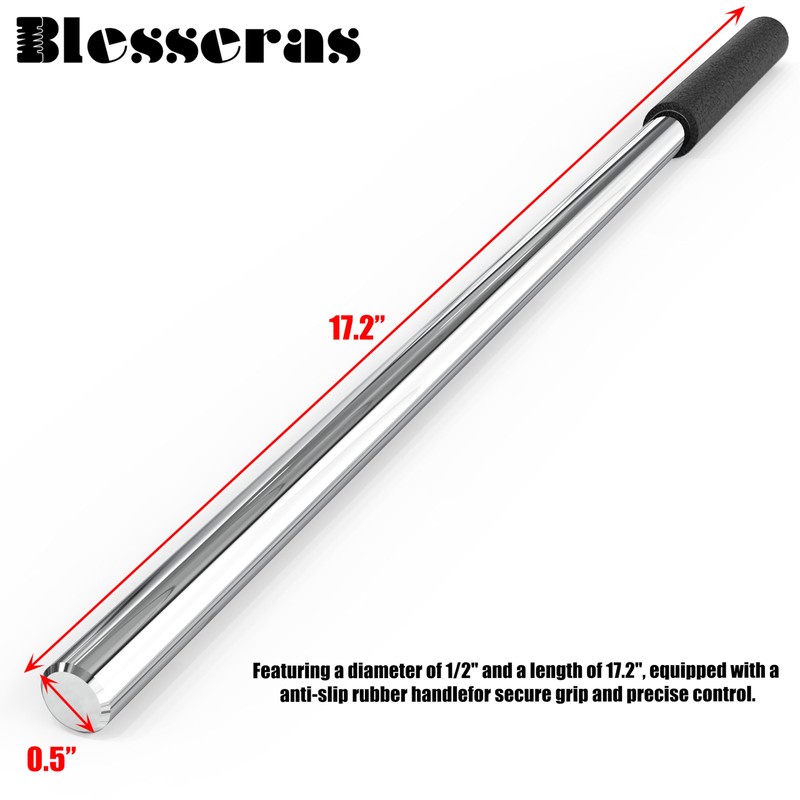 Blesseras Garage Door Torsion Spring Winding Bars with Non-Slip Handle,