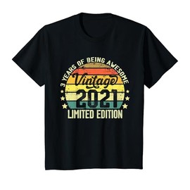 Kids 03 Year Old Gifts Vintage 2021 Limited Edition 3rd Birthday T-Shirt