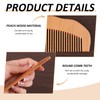 2 Pieces Wooden Massage, Antistatic Design, Acupuncture Massage Comb, Hair