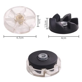 2 Pcs Gear Replacement Plastic Top Base Gear & Rubber Gear Juicer Blender Part Replacement Spare Part Blender Coupler Compatible with Nutribullet 600w/900w by DBOO