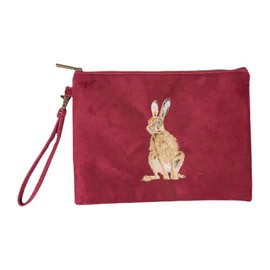 Wrendale Designs by Hannah Dale 'Golden Hour' Hare Embroidered Pouch