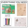 KWASVLYA Vintage Villa 3D Wooden Puzzle,3D Puzzles for Adults and
