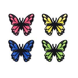 Roeda Brighten Your Life 22025m Colorful Butterfly Set of 4 Assorted Magnets