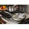 Black Cube Stainless Steel 12.5-inch Frying Pan, 3 Ply Professional