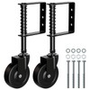 BOODVON 4" Heavy Duty Gate Caster, Spring Loaded Gate Wheels,