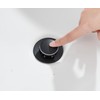 Matte Black Pop up Drain for Bathroom Vessel, Sink Drain