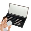 Travel Makeup Brush Set with Case | 4X Double Ended