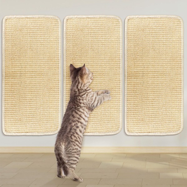 3-Piece Cat Scratching Mat, 50 x 25 cm, Cat Scratching