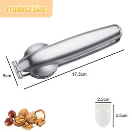 Gxlaihly Chestnut Clip, Chestnut Tongs, Stainless Steel Chestnut Clip, Chestnut Cutter, Chestnut Opener, Stainless Steel Chestnut Cutter, with Chestnut Claw, for Walnuts, Chestnuts, Nuts