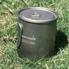 750ml Titanium Cup with Folding Spoon, Ultralight Camping Pot Cookset
