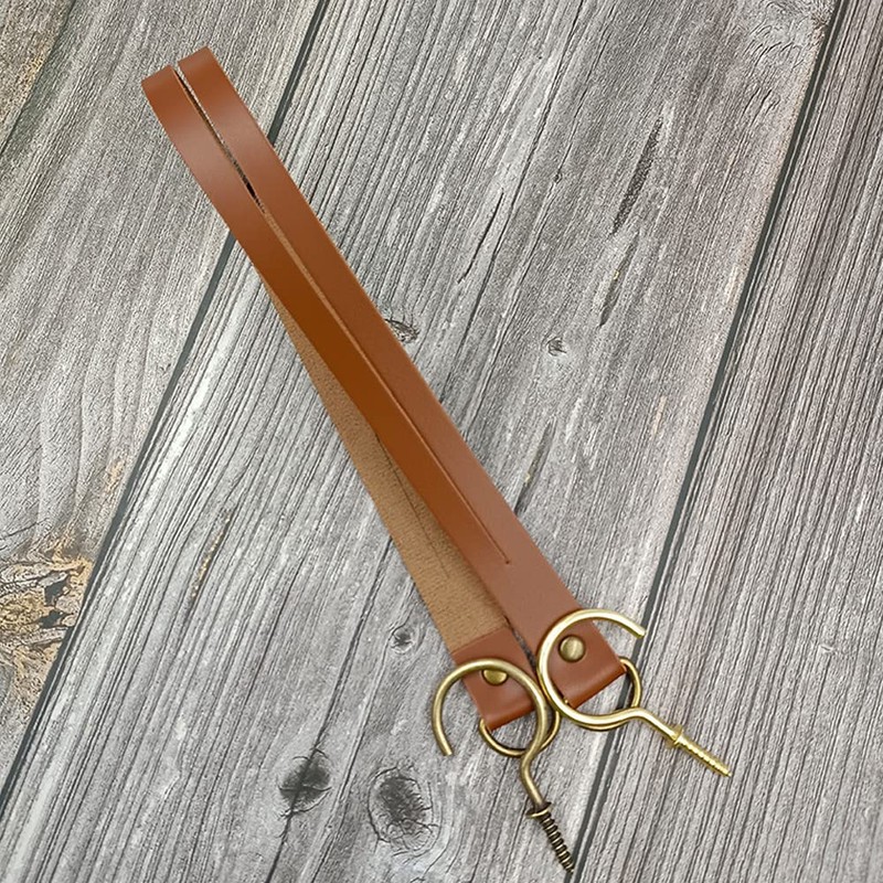 Leather Curtain Tie Backs, glrovazas Leather Curtain Rod Holder with